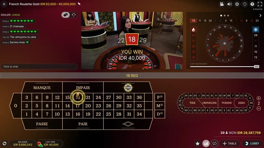 French Roulette Gold